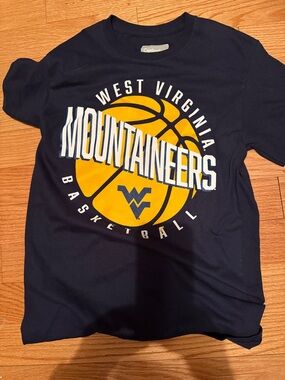 West Virginia Mountaineers Basketball T-Shirt - Navy & Gold